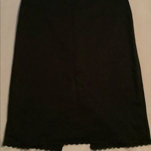 Late 90s black pencil skirt.